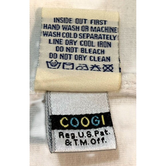 VTG Coogi Polo Shirt Mens XLGoogi Chest Patches Stripes Hip Hop Preppy Y2K - Picture 4 of 10
